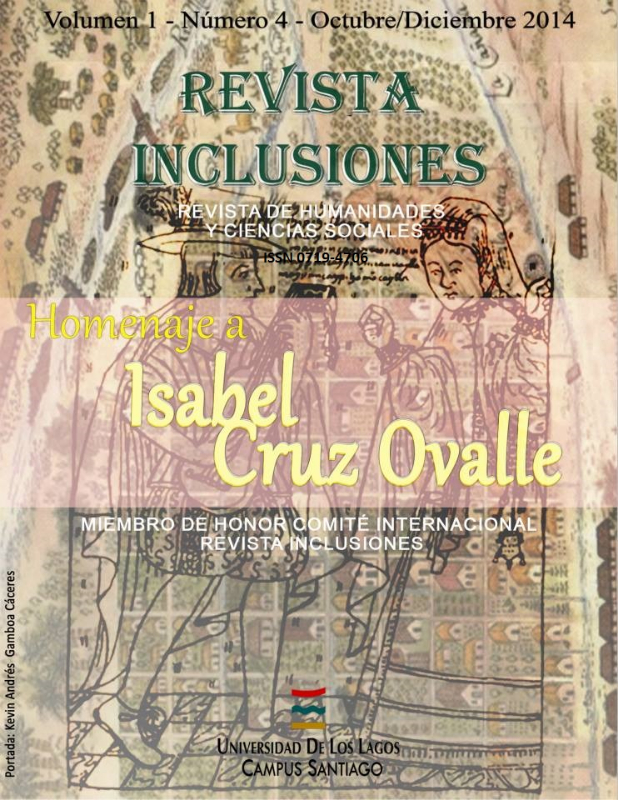 					Ver Vol 1 Núm 4 Octubre Diciembre 2014 Homenaje Isabel Cruz Ovalle
				