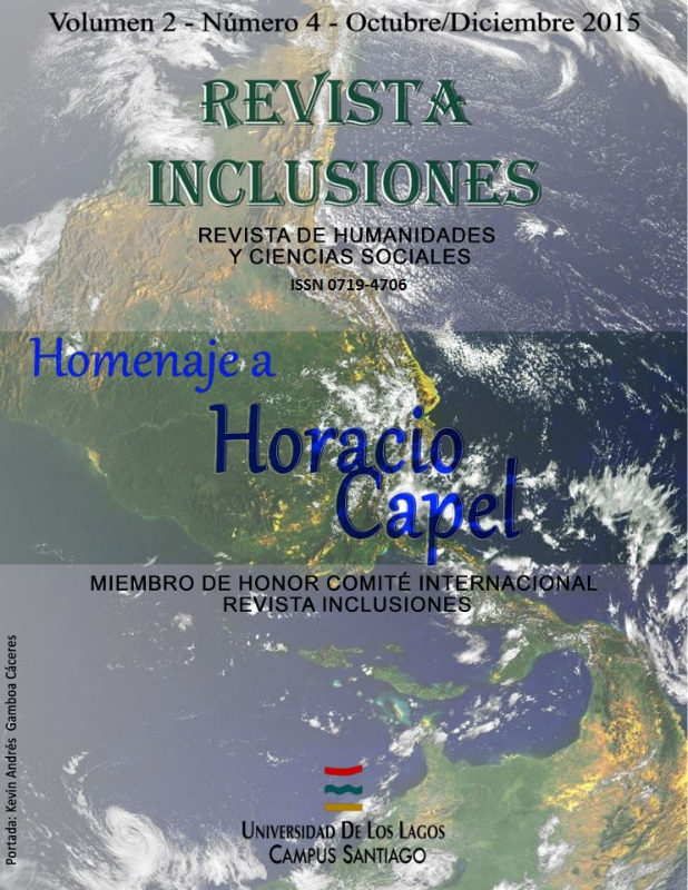 					Ver Vol 2 Núm 4 Octubre Diciembre 2015 Homenaje Horacio Capel
				